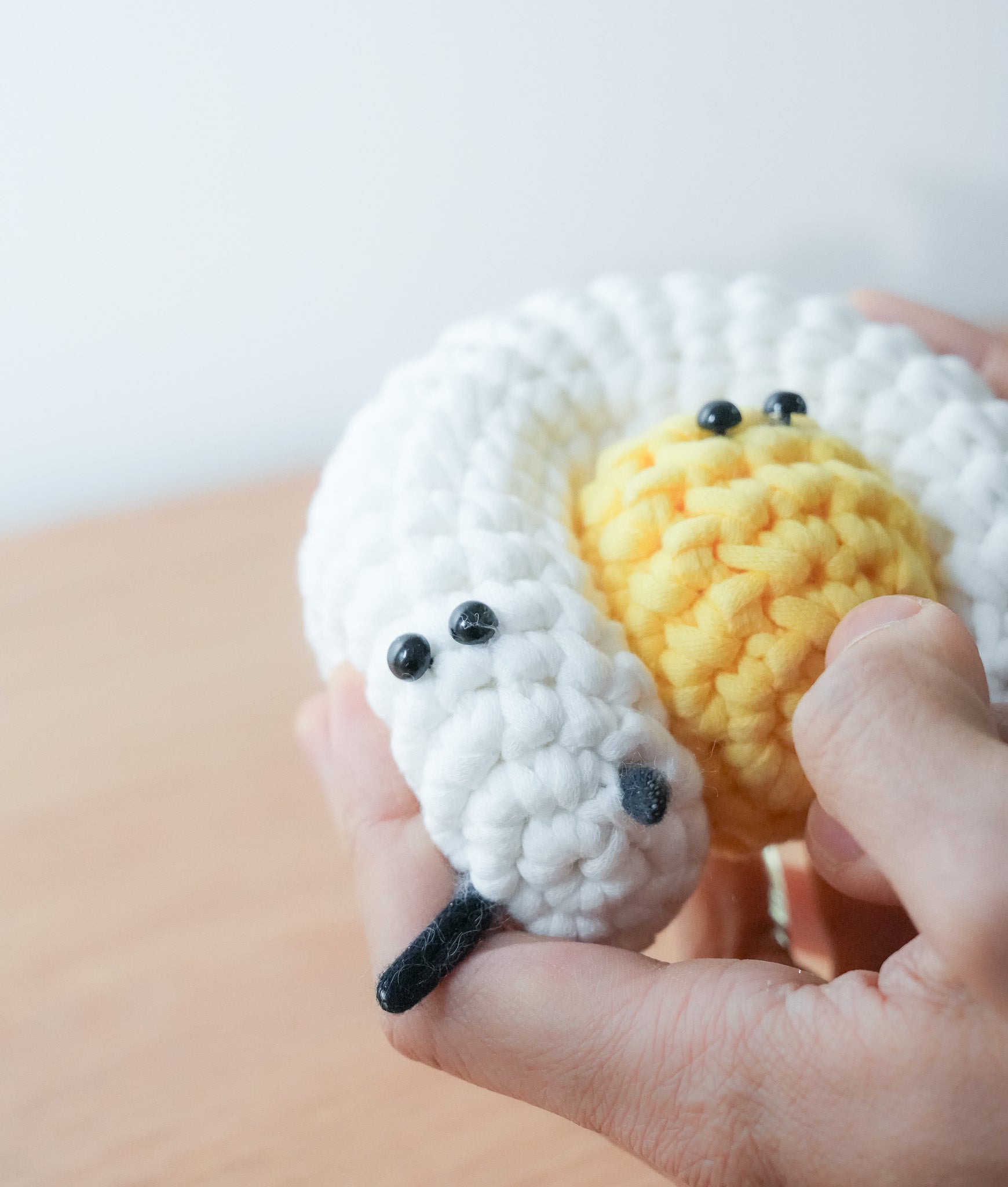 小怪物系列｜《小白與蛋黃》新手鈎針材料包｜一星難度｜廣東話原創教程