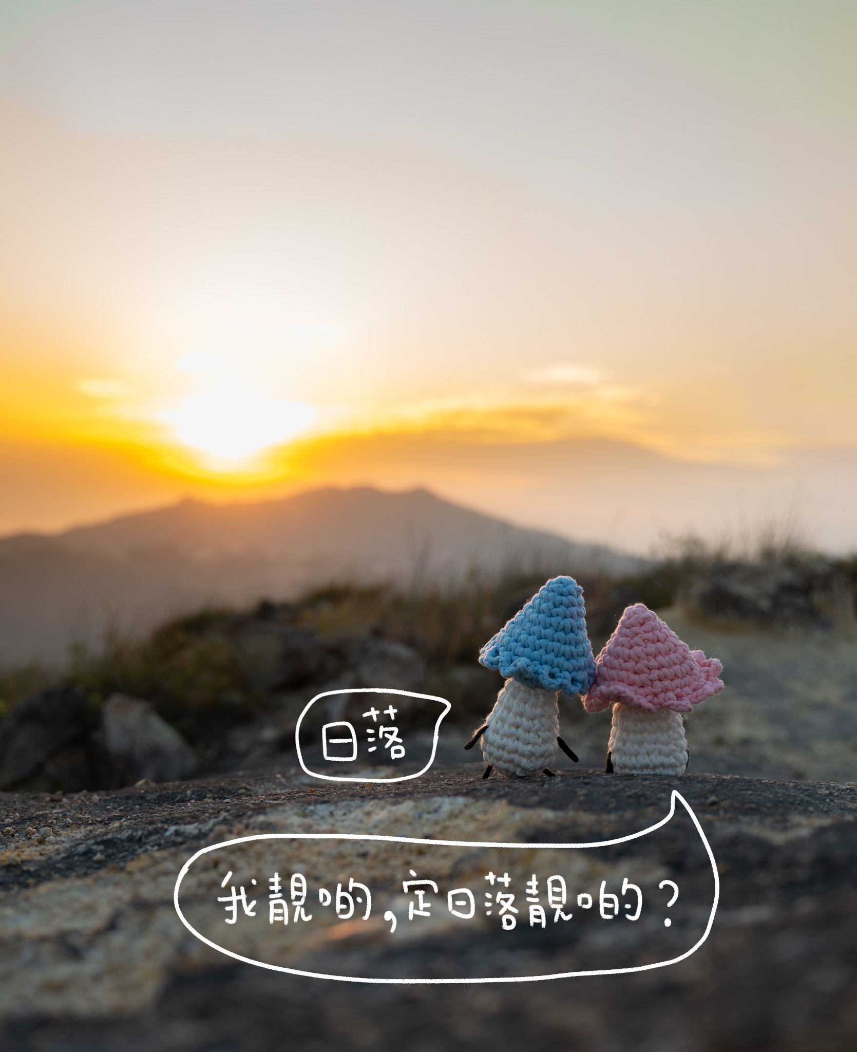 菌類系列｜《雙生蘑菇》新手鈎針材料包｜一星難度｜廣東話原創教程