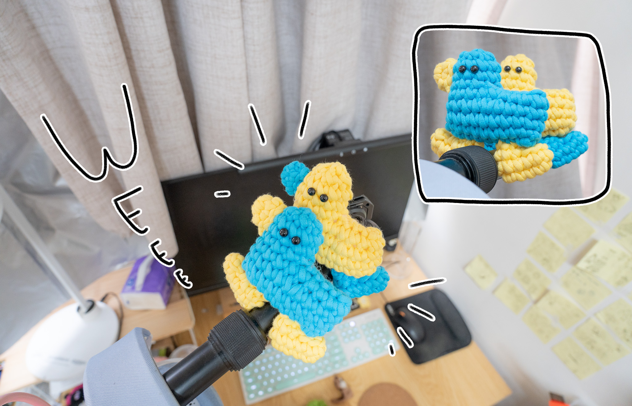 小動物系列｜《得得兄弟》新手鈎針材料包｜一星半難度｜廣東話原創教程