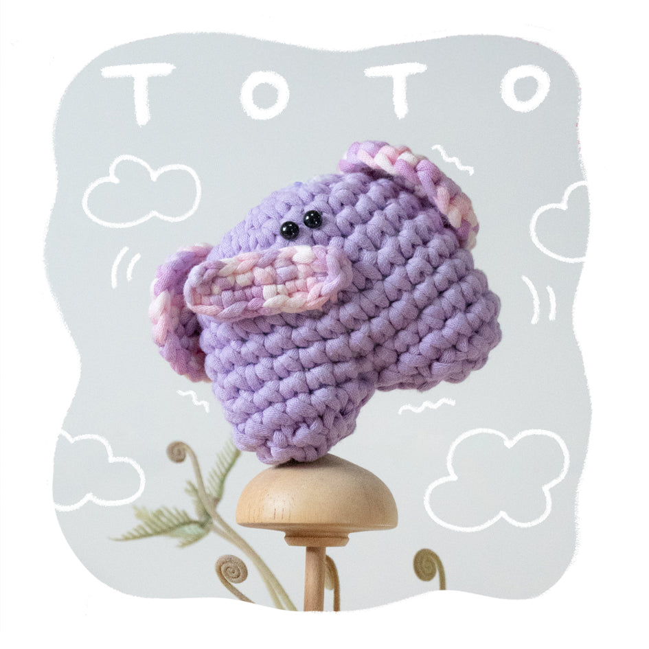 小動物系列｜《Toto》新手鈎針材料包｜二星難度｜廣東話原創教程